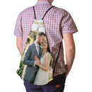Custom Photo Drawstring Bag - Upload Any Photo - Personalized Full Print Photo Gift Bag for Pets, Couples, Family, and Memories