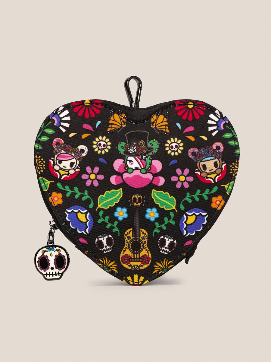 tokidoki Heart Mini Bag Clip-On Pouch Accessory – Dia de los Muertos