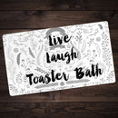 Live, Laugh, Toaster Bath Playmat