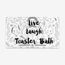 Live, Laugh, Toaster Bath Playmat