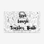 Live, Laugh, Toaster Bath Playmat