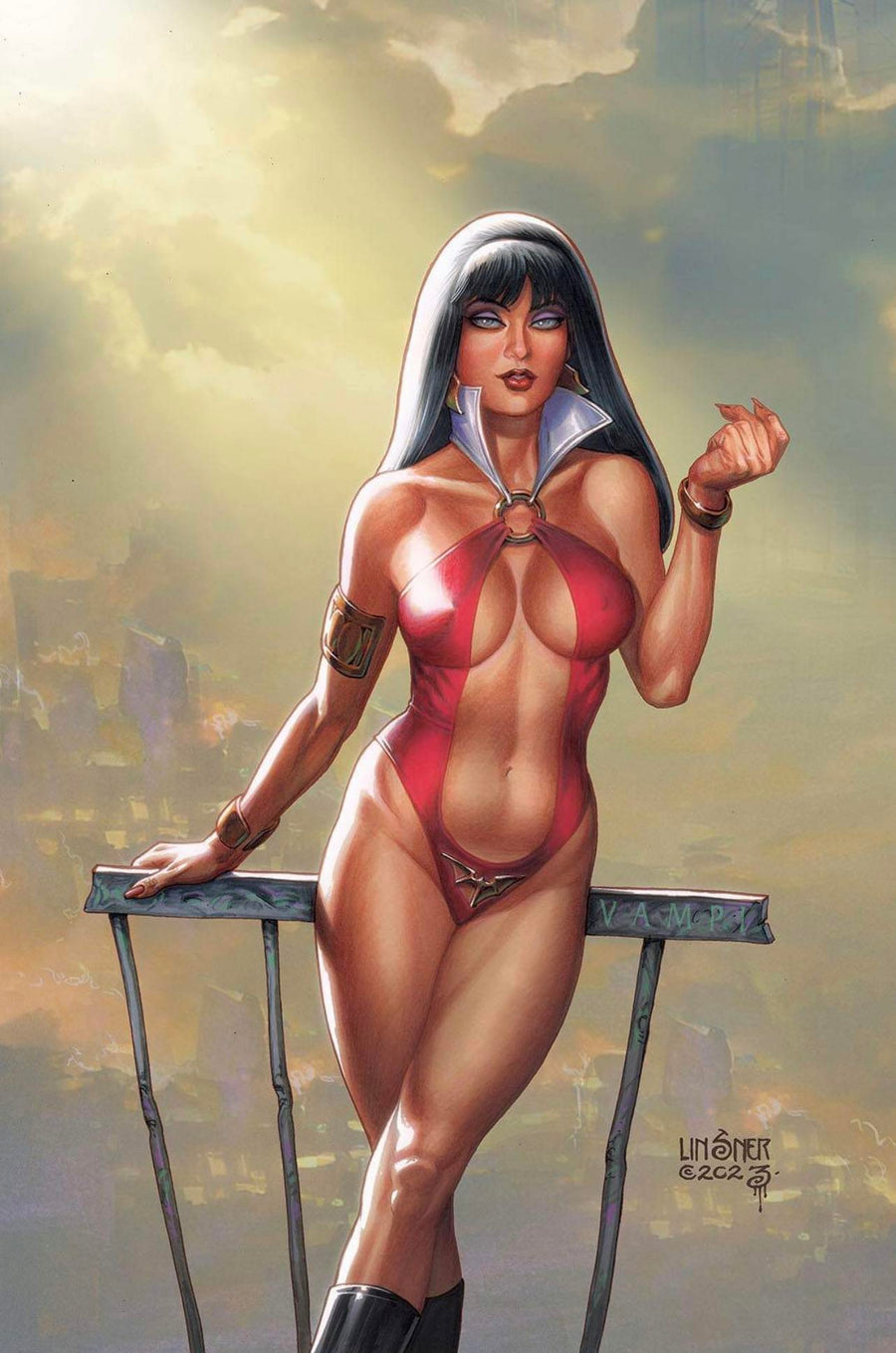 Vampirella Vs Superpowers #2 Joseph Michael Linser (616) Exclusive Virgin Var (07/12/2023)