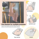 Personalized Kawaii Oat Milk Cat Blanket | Custom Name | Matcha Boba Cat