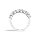 14K White Gold 1 2/3 Cttw Lab Grown Pear Diamond Band Ring Bezel Setting