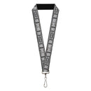 Lanyard - 1.0" - Batman Utility Belt Grays