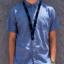 Lanyard - 1.0" - Nightwing Logo Black Blue