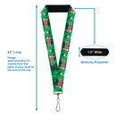 Lanyard - 1.0" - THE APOTHECARY DIARIES Maomao Grinding Pose and Title Logo Greens