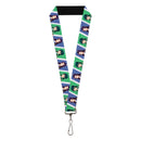 Lanyard - 1.0" - The Apothecary Diaries Jinshi and Maomao Pose Blocks White/Blue/Green