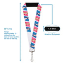 Lanyard - 1.0" - The Apothecary Diaries Gyokuyo and Lihua Pose Blocks White/Pink/Blue