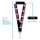 Lanyard - 1.0" - THE APOTHECARY DIARIES Jinshi Pose and Title Logo Black