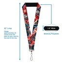 Lanyard - 1.0" - 5-Suicide Squad Villains Group Reds