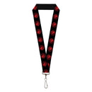 Lanyard - 1.0" - Game of Thrones House of Targaryen Sigil Black/Red