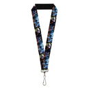 Lanyard - 1.0" - Arkham City Harley Quinn Pose & Joker Face