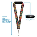 Lanyard - 1.0" - Justice League Kingdom Come #2 Truth and Justice Superheroes Cover Pose