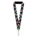 Lanyard - 1.0" - Rocket Power 4-Character Action Poses/Shapes Cool Gray/Multi Color