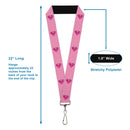 Lanyard - 1.0" - Superman Shield Pink