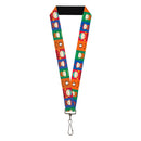 Lanyard - 1.0" - South Park Boys Pose Blocks Multi Color