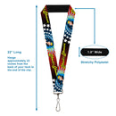 Lanyard - 1.0" - Wonder Woman Face w Stars