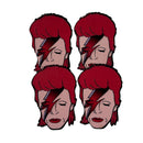 Large David Bowie Wooden Brooch Pin | Retro Rock Tribute