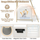 Large Cat Litter Box Enclosure with Storage and Ladder Shelf