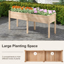 Large Raised Garden Bed with Drainage Holes and 6 Supporting Legs