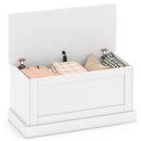 Rattan Nightstand with Charging Station and Storage Shelf for Bedroom
