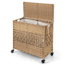 2-Section Laundry Hamper with Removable Bags, 110L