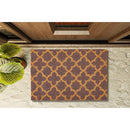 Lavender Print Coir Fiber Doormat | Outdoor Patio Rug | 24" X 17"