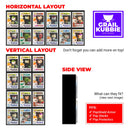** PRE-ORDER ETA MID OCTOBER** GRAIL KUBBIE BLACK (3x2) - In Box Display Case for Funko Pops in Acrylic Hard Stack Armor (Cardboard)