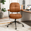 Leathaire Upholstered Task Home Office Chair with Cushioned Back