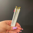 Let Them Eat Cake Tassel Pen Set of 6 | Giftable Pen | Novelty Office Desk Supplies