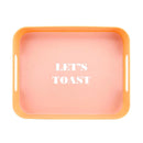 Let's Toast Retro Acrylic Bar Tray | 14" x 10"