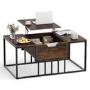 Lift Top Coffee Table Modern Center Table with Hidden Storage Compartment