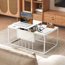 Lift Top Coffee Table Modern Center Table with Hidden Storage Compartment