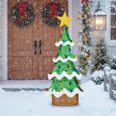 Lighted Christmas Tree Outdoor Indoor 3D Mesh Tree with 34 Colorful Strawberry Bulbs-M