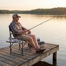 Lightweight Folding Camping Chair with Side Table