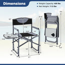 Lightweight Folding Camping Chair with Side Table