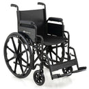 Folding Wheelchair for Adults with Swing-Away Footrest