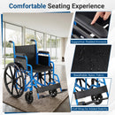 Folding Wheelchair for Adults with Swing-Away Footrest