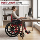 Folding Wheelchair for Adults with Swing-Away Footrest