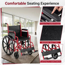 Folding Wheelchair for Adults with Swing-Away Footrest