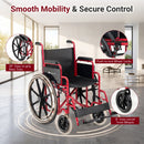 Folding Wheelchair for Adults with Swing-Away Footrest