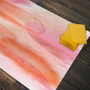 Orange Watercolor Clouds Playmat