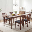 Upholstered Dining Chairs Set of 4 with Wood Frame