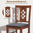 Upholstered Dining Chairs Set of 4 with Wood Frame