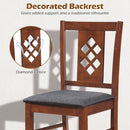 Upholstered Dining Chairs Set of 4 with Wood Frame