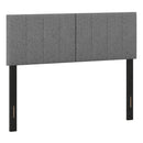 Adjustable Width Upholstered Headboard with Vertical Tufting