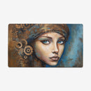 Girl with the Cog Earring Playmat