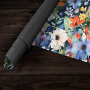 Orange, Blue and White Floral Playmat