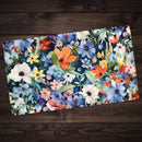 Orange, Blue and White Floral Playmat